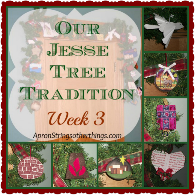 Jesse Tree 21 | Apron Strings & other things