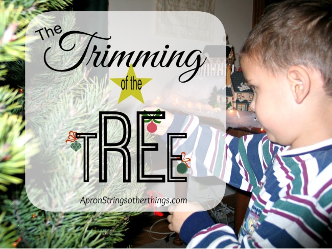 Choosing the Tree | Apron Strings & other things