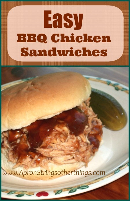 Easy BBQ Chicken Sandwiches | Apron Strings & other things