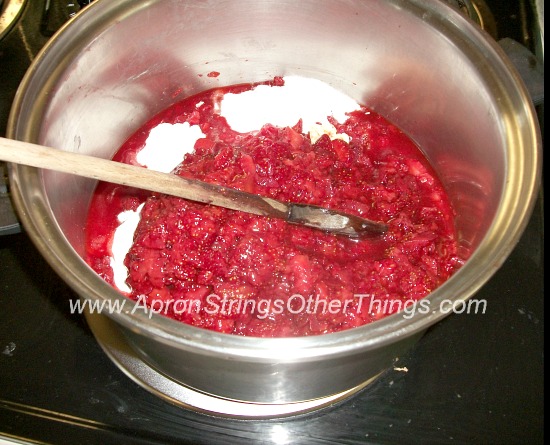 Making Strawberry Jam - Apron Strings & other things
