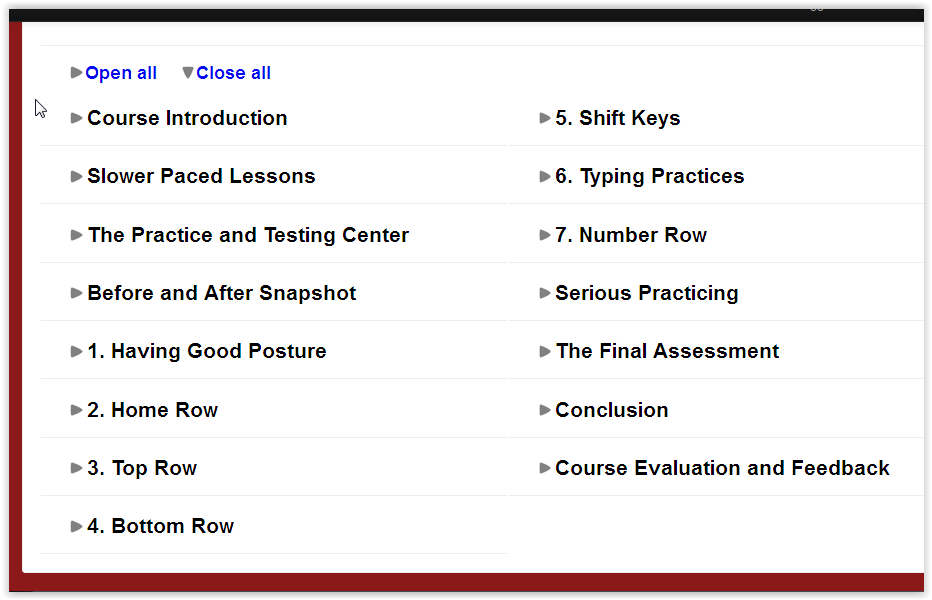  The Typing Coach Lessons Screen Shot at ApronStringsOtherThings.com