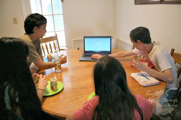 Brinkman Adventures Season 4 at lunch time at ApronSTringsOtherThings.com