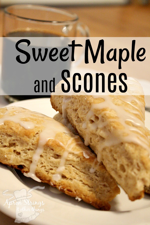 Sweet Maple Scones at ApronStringsOtherThings.com