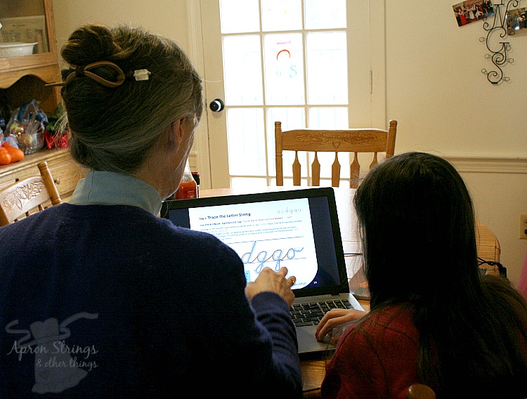 CursiveLogic webinar homeschool handwriting lessons at ApronStringsOtherThings.com