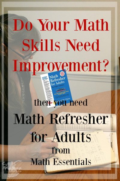Improve Your Maths Skills with Math Refresher for Adults from Math Essentials at ApronStringsOtherThings.com