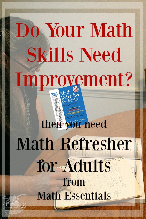 Improve Your Maths Skills with Math Refresher for Adults from Math Essentials at ApronStringsOtherThings.com