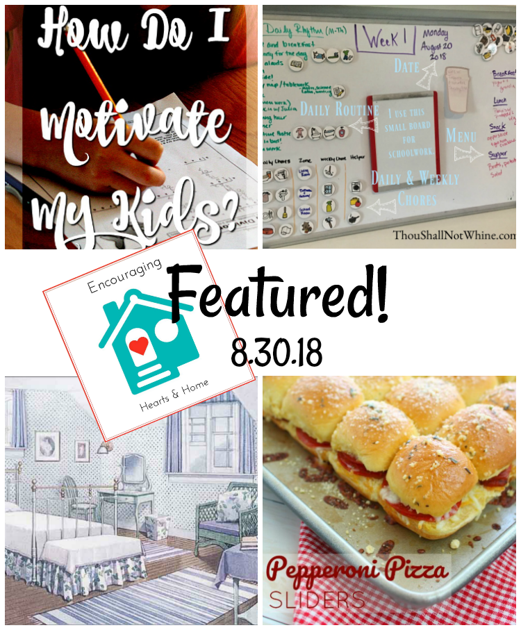Encouraging Hearts & Home Blog Hop 8.30.18 Featured at ApronStringsOtherThings.com
