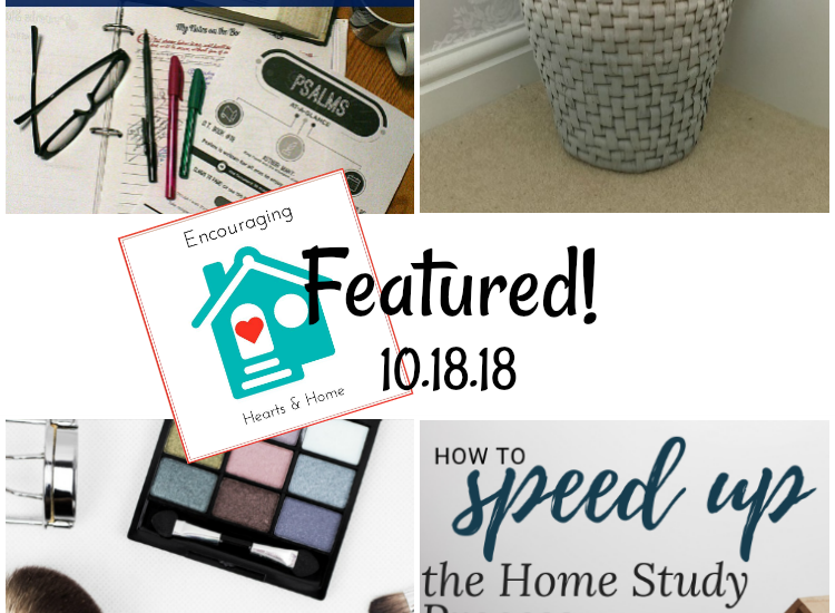 Encouraging Hearts & Home Blog Hop 10.18.18 Featured at ApronStringsOtherThings.com