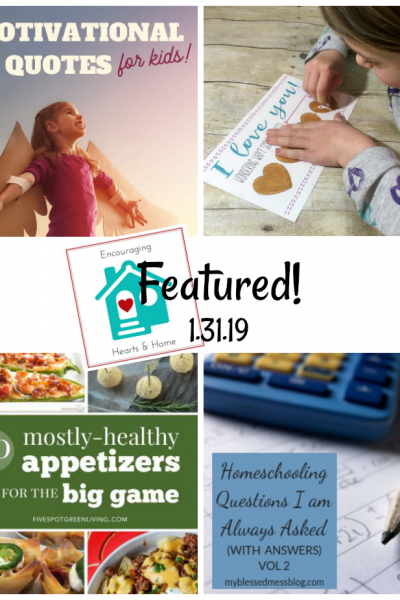 Encouraging Hearts & Home Blog Hop 1.31.19 Featured at ApronStringsOtherThings.com