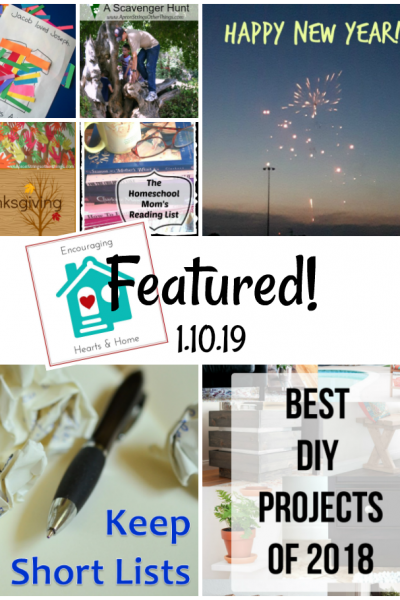 Encouraging Hearts & Home Blog Hop Featured 1.10.19 at ApronStringsOtherThings.com