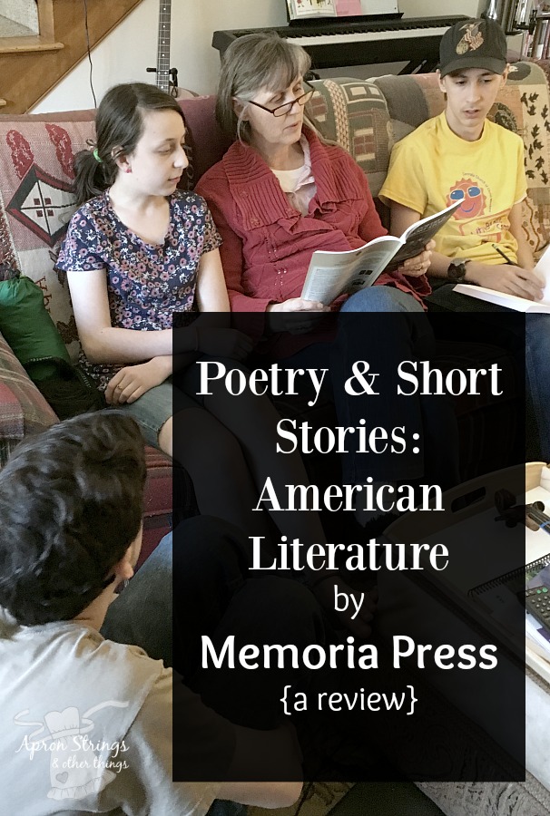 Poetry & Short Stories_ American Literature by Memoria Press {a review} high school english at ApronStringsOtherThings.com