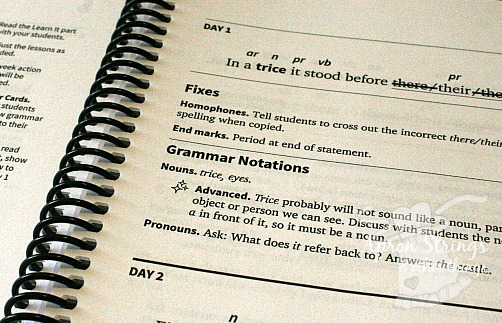 IEW Fit It! Grammar teacher guide advanced notations at ApronStringsOtherThings.com