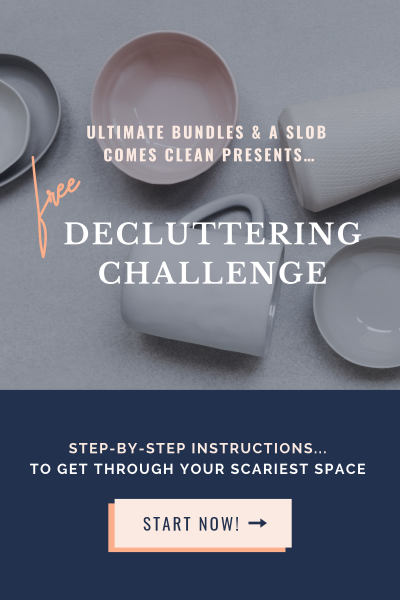 Decluttering Challenge Declutter Your Scariest Space at ApronStringsOtherThings.com