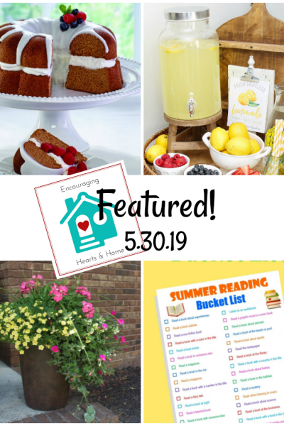 Encouraging Hearts & Home Blog Hop Featured 5.30.19 at ApronStringsOtherThings.com