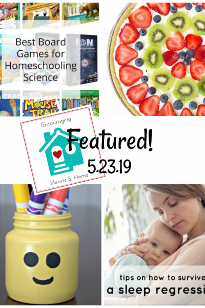 Encouraging Hearts & Home blog hop featured 5.23.19 at ApronStringsOtherthings.com