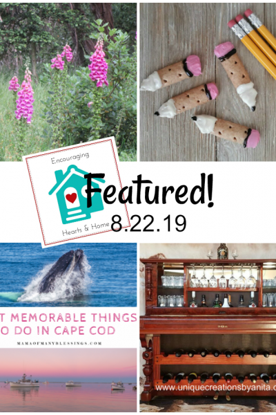 Encouraging Hearts & Home blog hop featured 8.22.19 at ApronStringsOtherThings.com
