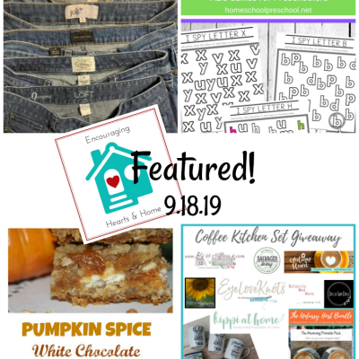 Encouraging Hearts & Home Blog Hop 9.19.19