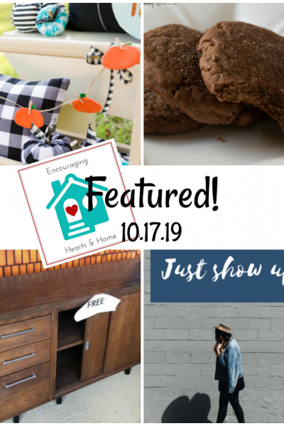 Encouraging Hearts & Home Blog Hop Featured 10.17.19 at ApronStringsOtherThings.com