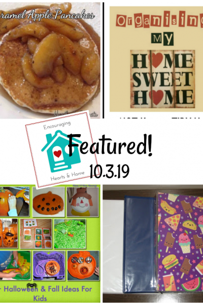 Encouraging Hearts & Home blog hop featured 10.3.19 at ApronStringsOtherThings.com