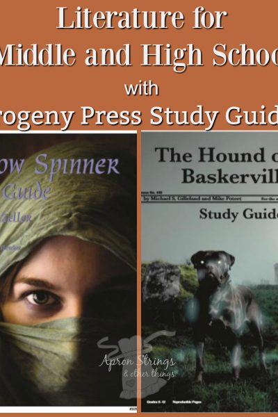 Literature for Middle and High School with Progeny Press Study Guides shadow spinner hound of baskervilles at ApronStringsOtherThings.com