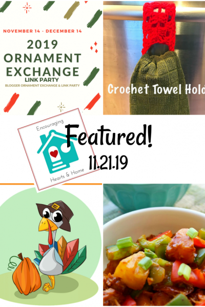 Encouraging hearts home blog hop featured 11.21.19 at ApronStringsOtherThings.com