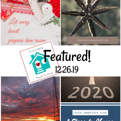 Encouraging Hearts & Home Blog Hop 12.26.19
